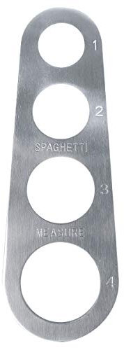 JJ PRIME - 4 Holes Measuring Tool | Stainless Steel Spaghetti Measure Tool | Pasta Measurer | Spaghetti Noodle Pasta Measurer Tool | Kitchen Tools for Beginner Professional Chef Cooking