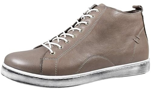 Andrea Conti Damen Stiefelette Leder Boot Reißverschluss lose Einlagen 0348734, Größe:39 EU, Farbe:Grau