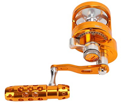 SPYMINNPOO Angelrolle, Aluminiumlegierung Trolling Angelrolle Offshore Hochsee Angelrolle Single Speed Baitcasting Angelrolle(SY90 Singlespeed Rechtshänder) Fischereivorräte Angelruten Und Zubehör
