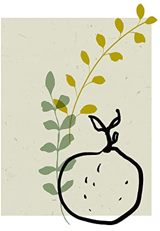 Komar Wandbild - Fruit du paradis - Größe: 40 x 50 cm - Poster, Kunstdruck, Dekoration, Wohnzimmer, Schlafzimmer