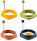 LdawyDE Stampo per Uova Fritte, 4 Pezzi Stampo per Uova Fritte Pancake Rotondo/Quadrato Shaper per Uova Fritte in Silicone per Uova in Camicia Pancake Carne Fritta