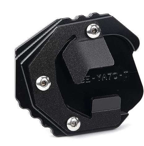 Piastra Supporto per Estensione Laterale Cavalletto Moto per Yamaha TENERE 700 Tenere700 T7 XTZ 700 2019-2022 2023 2024 2025 TÉNÉRÉ 700 T700 Accessori (Nero)