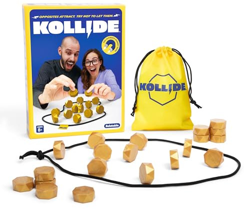 Kollide By Relatable, Exciting Magnetic Game for Family Game Night, Great Fun Games for Kids, Includes 1 Rope, 20 Magnets, and Instructions