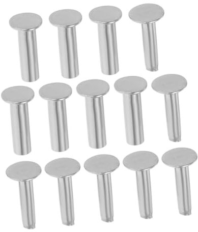 Cabilock 7 Pares Sujetadores De Cuchillo De Cocina Remaches De Acero Inoxidable De 2 Cm, Pasadores y Tornillos Metálicos Para Mangos De Cubiertos, Reparación y Bricolaje Profesional