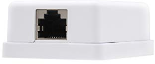 NANOCABLE 10.21.1601 - Rosette de surface RJ45 avec 1 prise Cat.6 FTP, Blanc