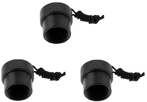 Perfeclan 3-Piece Replacement Diving DIN Tank Dust Cap Protector for 300 Bar Valves - Lightweight, Durable, Saltwater Resistant