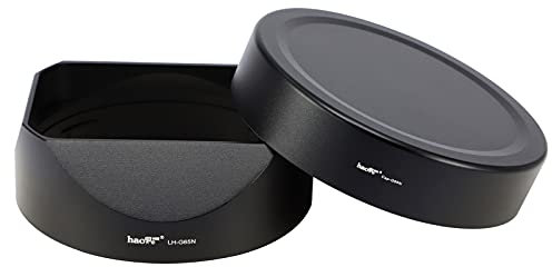 Haoge LH-G65N Gegenlichtblende für Fujifilm Fuji GF 63 mm F2.8 R WR und Fujinon GF 45 mm F2.8 R WR Gegenlichtblende mit Metallkappe auf GFX100S GFX50S GFX50R Kamera