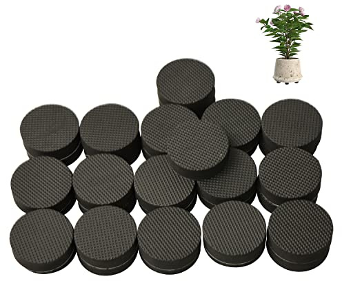 DARENYI 48 PCS Invisible Pot Feet Plant Pots and Flowers Rubber Risers for Plant Pots Solid Rubber Pots Risers Pot Lifters for Indoor and Outdoor Plants