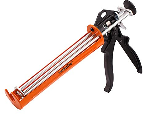 Mivos Verstärkter Kartuschenpresse zur Verarbeitung aller 310 ml Dichtungs- und Klebstoffkartuschen – Kolben mit drei Stangen - Kartuschenpistole mit 20:1 Schubverhältnis