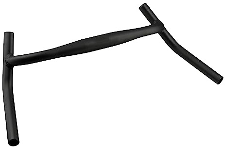 SENQI Pro cykelstyre i aluminiumlegering - Stor vinkel - För MTB - 22,2 x 31,8 mm, 430 x 560 mm, 470 x 610 mm, 510 x 640 mm, svart (31,8 x 430 x 560 mm)
