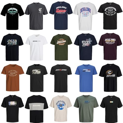 JACK & JONES junior barn pojkar huvtröja barn huvtröja sweatshirt tröja huva, 4-pack t-shirt mix, 164