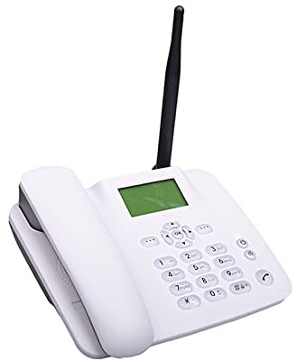 YIWEOG Telefono fisso senza fili 2G Supporto telefonico da tavolo GSM 850/900/1800/1900MHZ Scheda SIM Telefono cordless con antenna Radio Sveglia Funzione SMS per casa Casa Call Center Ufficio