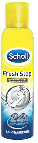 Dr. Scholl’s Desodorante para Pies, 150ml - Neutraliza el Olor hasta por 48 Horas, Frescura Duradera, Fórmula de Doble Acción, Spray para Pies con Mal Olor, Testado Dermatológicamente, sudor 1x150ml