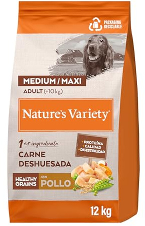 Nature's Variety Healthy Grains Pienso para Perros Adultos con Medianos Y Grandes Pollo - 12kg