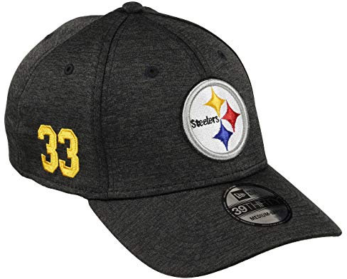 New Era Pittsburgh Steelers 39thirty Stretch Cap NFL Established Number Black - S-M