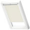 VELUX Original Dachfenster Verdunkelungsrollo, mit weißer Führungsschiene, Hellbeige, für MK04