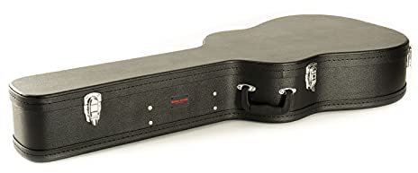 MUSIC STORE Eco Case Dreadnought, Koffer für Westerngitarren, Schwarzer Tolex-Bezug, Gepolstertes Innenfutter, Zubehörfach, 110 cm Innenlänge, Perfekter Schutz für Westerngitarre