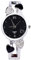 ele ELEOPTION Armband Design Quarz Uhr mit Strass Dial-Edelstahl-Band für Frauen (Schwarz 1)