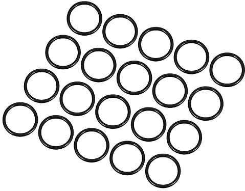 QUARKZMAN Nitrile Gomma O-Ring 25mm x 20mm x 2,5mm Guarnizioni di Tenuta Anelli Rubinetti Rotondo Guarnizione Rondella per Rubinetto Idraulica Riparazione Sigillatura Connessione, 20 Pezzi