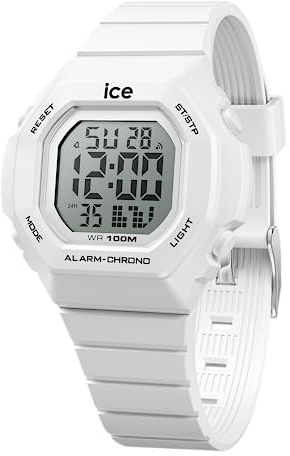 ICE-WATCH - Ice Digit Ultra White - Weiße Jungen/Unisexuhr mit Plastikarmband - 022093 (Small)