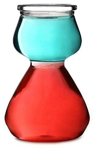 FrEshn Verre À Vin Verres Verres Tasse de Verre Tasse Verre Verre Bullet Absinthe Cockted Cocktail Shot Petite Tasse en Verre Transparent Boissons Verre À Vin Rouge (Size : 1 pc)