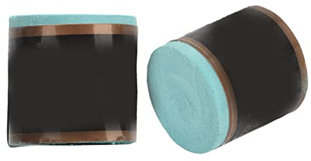 OVAQUIXI Pool Cue Krita Högdensitet Stenpulver Biljardkrita 2ST Cylinder 2,5 Cm X 2,4 Cm Stark Vidhäftning Bättre Spinn Slag för Bordsbiljardspelare
