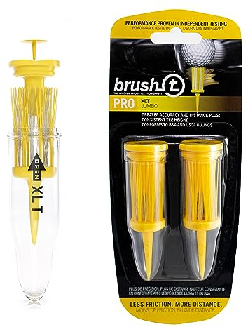BRUSH-T Unisex vuxen pensel Tee XLT extrem hållbar, stabil, jämn höjd, plast t-shirts, gul, storlek L, 8 cm