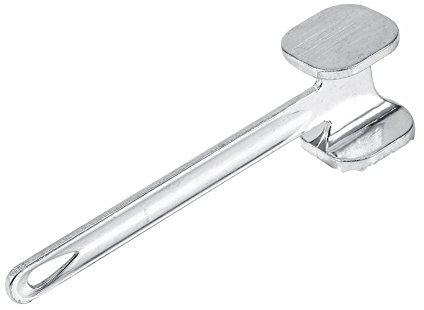 Oumefar Inteneritore per Carne in Metallo in Alluminio da Cucina Bistecca di Manzo Pollo Martello Inteneritore di Carne a Due Lati Sicuro