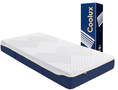 Coolux Sleep Schaum Matratze 160x200 cm Orthopädische 7-Zonen Kaltschaummatratze, Härtegrad 3 (H3), Öko-Tex Zertifiziert, Höhe 18 cm, 3-in-1 Ergonomische Rollmatratze