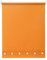 Square Eyelet Windows Roller Blinds Polyester Fabric, Easy Fit Trimmable, Blind with Metal Tube and Child Safe Fittings (Width 90cm x Length 165cm, Ochre Pantone# 15-0960TPC)