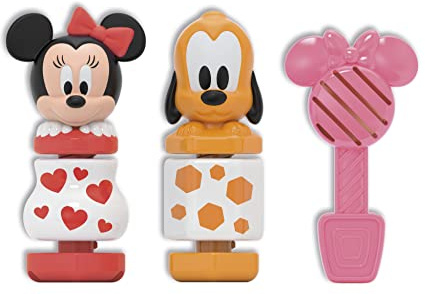 Clementoni - 17842 - Disney Baby Minnie Costruisci E Gioca - Incastri per Bambini, Giocattolo Impilabile, Educativo Prima Infanzia, Bambini 18 Mesi