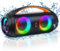 JYX D16 Portable Bluetooth Speaker, 40W Large Boombox With Deep Bass, Outdoor Wireless Speaker With Disco Lights for Party, Bluetooth 5.0, IP65 Water Resistance, TWS