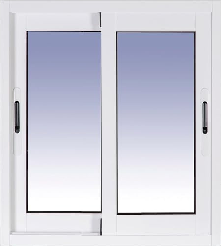 Ventanastock ALB0016L Ventana Aluminio 500x600 Corredera 2 hojas con cristal carglass (Climalit Mate)