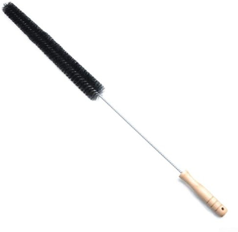 Brosse de nettoyage pour radiateur, plumeau long et flexible avec manche en bois, pour enlever efficacement la poussière et les peluches dans les espaces difficiles à atteindre (70 cm)