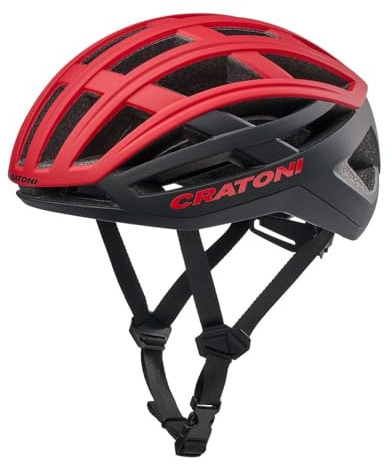 cratoni - C-Airlite – Casco da bicicletta – rosso nero opaco – 58 – 61 cm – ragazzi adulti – MTB BMX City Cross