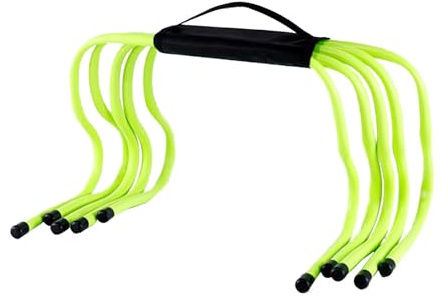 KiBcsLic 5 Piezas Vallas Agilidad Set Entrenamiento Velocidad Fútbol Niños Implementos Funcionales de Entrenamiento Material PP Adecuado para Sesiones Deportiv, 30 Centimetros