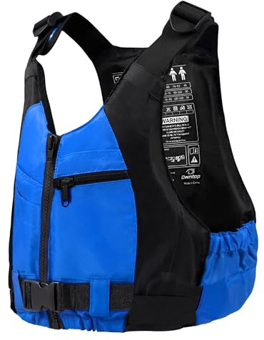 Owntop Buoyancy Aids Adults, Adjustable Buoyancy Jacket Unisex, Swim Vest with Pockets and Crotch Strap for Paddleboarding Kayaking Fishing Watersports