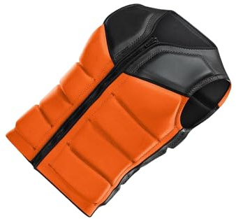 KIXZSAZ Chaleco Salvavidas de Neopreno para Hombre y Mujer. Flotador portátil de Seguridad acuática. Chaleco para niños, Adultos y Hombres, Naranja, SG