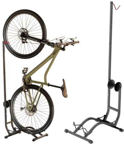Maclean cykelställ, fristående, horisontellt/vertikalt, för förvaring, stål, max. belastning 35 kg, MC-170