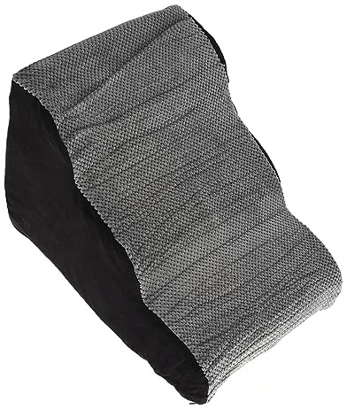 Qudinip Hundaramp för små Hundar Vågformad Halkfri Botten Flera Steg för Enkel åtkomst Till Soffan, Lätt Justerbar Design (Liten 3-vånings sluttningstrappa)