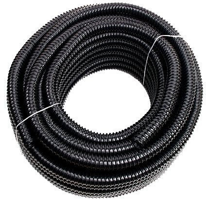 Unbekannt Spiralschlauch Schwarz 13mm Teichtechnikschlauch, Entwässerungsschlauch, 30m Rolle, 1/2 Innendurchmesser