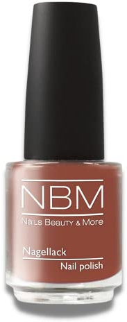NBM Nagellack 14 ml | Leicht aufzutragen | Kratz- & wischfest | Schnelle Trocknungszeit | Lange Haltbarkeit | Chocolate
