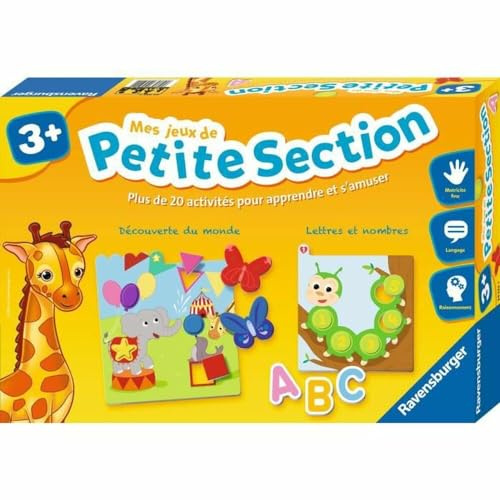 Ravensburger - Mes Jeux de Petite Section - Dès 3 Ans - 20 Activités Petite Section de Maternelle - Jeu Éducatif Complet - 24522