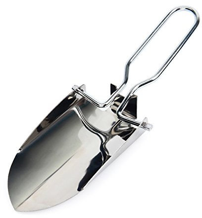 Donnagelia Mini pala plegable de acero inoxidable con bolsa de transporte para camping, exterior, senderismo, jardín, supervivencia