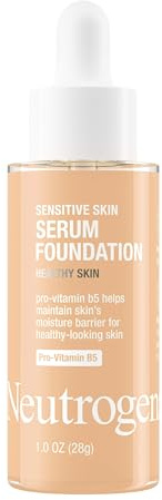 Neutrogena Sensitive Skin Serum Foundation, Light/Medium 02, 1 oz