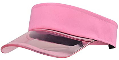 Sommer Unisex Visor Cap Damenvisor Strandvisor Sunvisor Schirmmütze Sonnenschild Pferdeschwanz Cap Unisex Sonnenhut Sonnenschild für Reisen Radsport Golf Sport Tennis Laufen Joggen (Rosa, One Size)