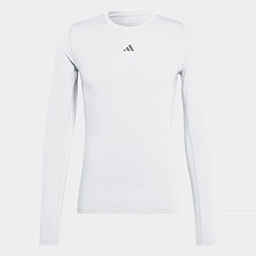 Adidas Tf LS Tee M Maglietta (Long Sleeve), Bianco, L Uomo