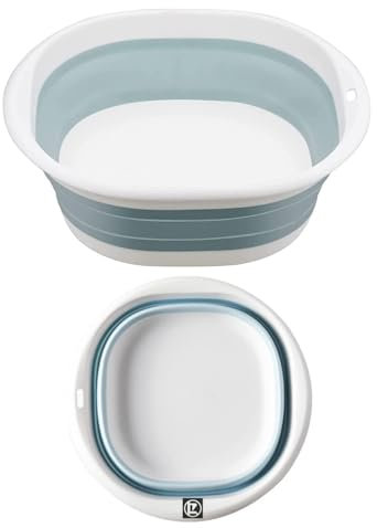 ZatRuiZE Collapsible Washing Up Bowl,Square Folding Wash Basin 4L,Portable Silicone Foldable Sink,Space Saving Washbasin for Camping, Travel, Kitchen,Outdoor Use