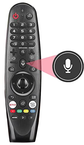 Fernbedienung für LG, Universal Magic Ersatz-Fernbedienung mit Sprachfunktion Passend, für LG LED, OLED, NanoCell, weBos, 4K UHD Smart TV