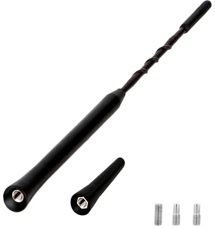 Corta Antenna Radio Auto 6.5cm + 23.5cm Antenna Auto Antenna Universale per Autocon Forte Funzione di Ricezione FM/AM/DAB
